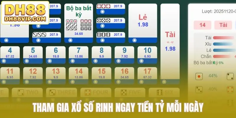Tham gia xổ số rinh ngay tiền tỷ mỗi ngày